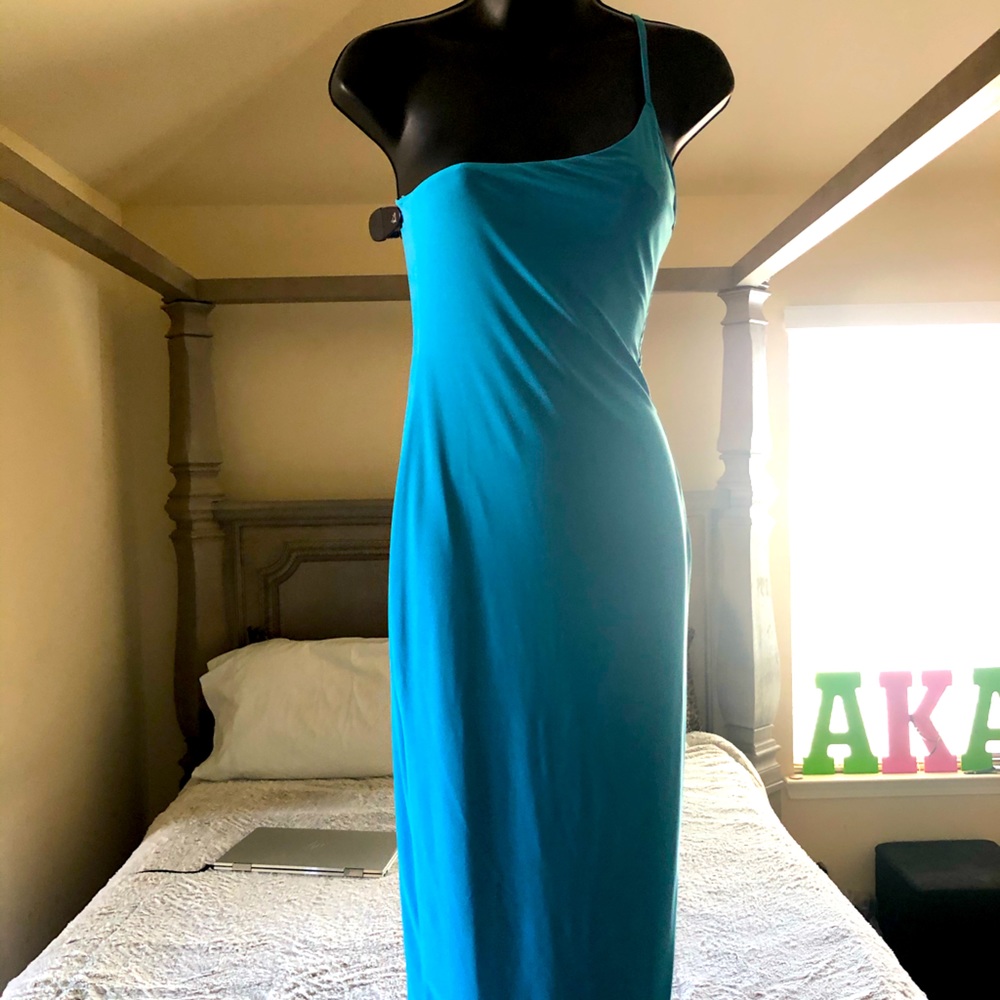 Baby Blue Midi Dress Missguided
